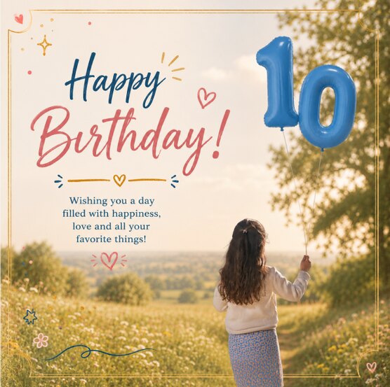 Creating birthday card